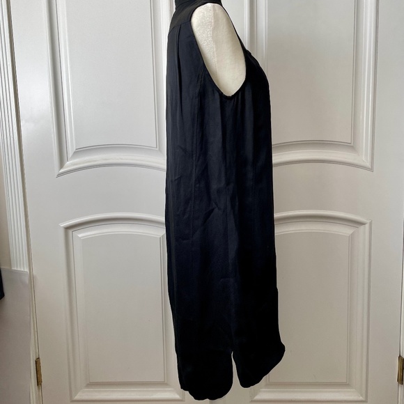 ATM ANTHONY THOMAS MELILLO SLEEVELESS TUXEDO DRESS BLACK - Picture 5 of 7